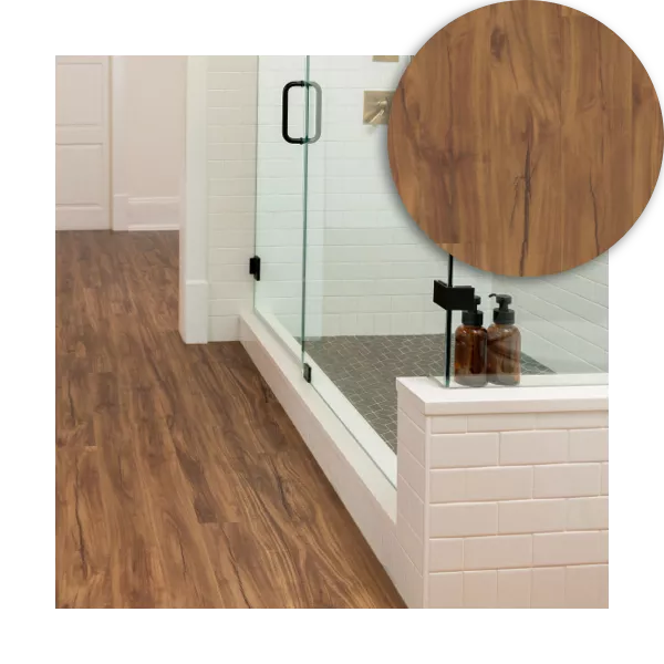 Resilient Flooring in Bathroom | Roberts Carpet