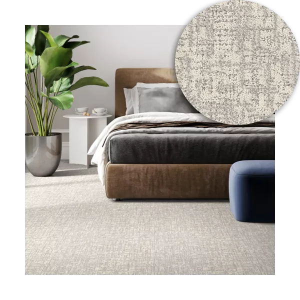 Patterned Carpet in Bedroom | Roberts Carpet